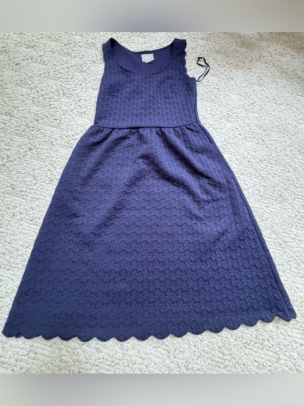 Anthropologie Maeve Caye A Line Scalloped Dress